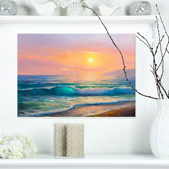 Designart - Sunset view at the sea